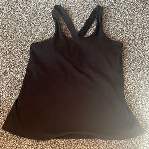 Black tank workout tank top